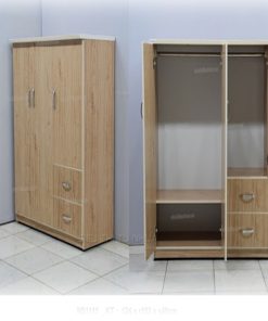 Tủ 3 cánh màu gỗ MDF
