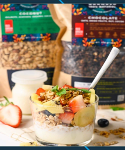 GRANOLA VỊ CHOCOLATE/DỪA HỮU CƠ (FUNI-grano-KDcq) Giá  145,000 / cái