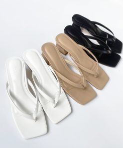 Guốc / Dép nữ cao gót 5 phân quai kẹp mảnh S015 (A015) Giá  245,000 / cái