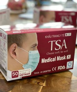 Khẩu trang y tế kháng khuẩn TSA 4 lớp hộp 50 chiếc (UC-2873-105) GIá 45,000 / Hộp