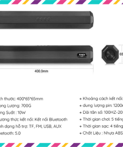 Loa Speaker A21, Thiết kế kiểu dáng dài, âm thanh cực chất, pin cực khỏe sử dụng đên 6h - Bảo hành 6 Tháng Tại Tổng Kho Drop Thiên toàn (UC-E00F-3)GIá  180,000 / cái