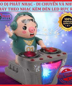 Heo phát nhạc Đồ chơi heo chơi DJ di chuyển nhảy múa phát nhạc đèn nháy dễ thương cho bé ✅