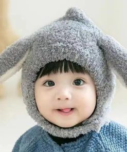 Mũ Lông Tai Thỏ Cho Bé Trai Bé Gái Cực Đáng Yêu